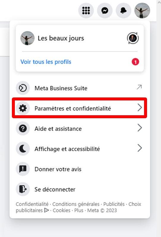 Accéder aux paramètres d’une page facebook Accéder aux paramètres d’une page facebook