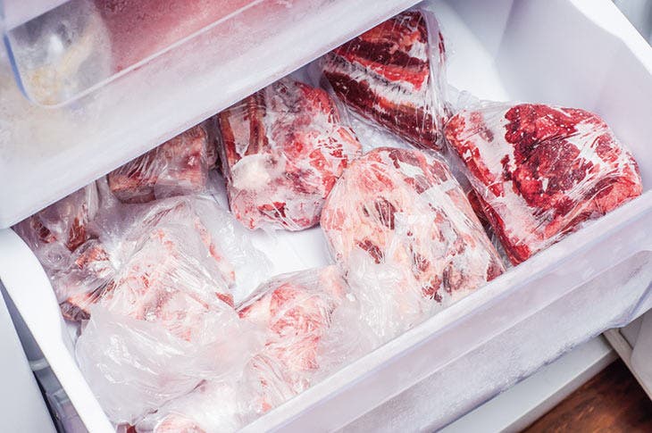 De la viande au congélateur – source : spm De la viande au congélateur – source : spm