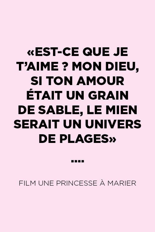 Citation du film une princesse à marier - sourcec : spm Citation du film une princesse à marier - sourcec : spm