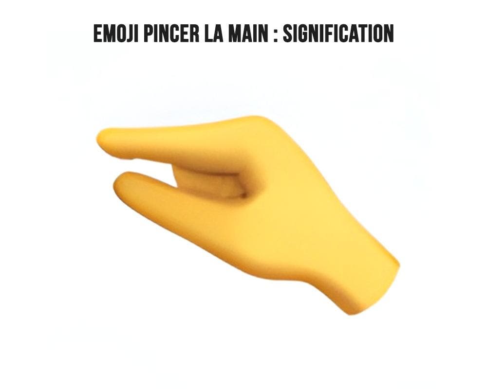 Emoji pouce et index rapprochés