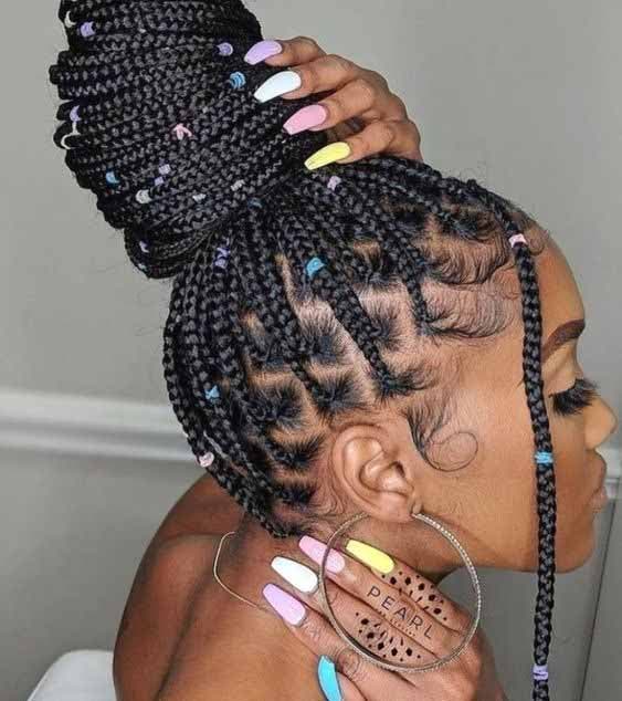 Petits élastiques pour tresses africaines Petits élastiques pour tresses africaines