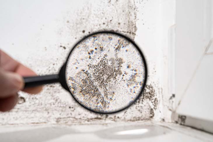 Tache moisissure sur un mur – source : spm Tache moisissure sur un mur – source : spm