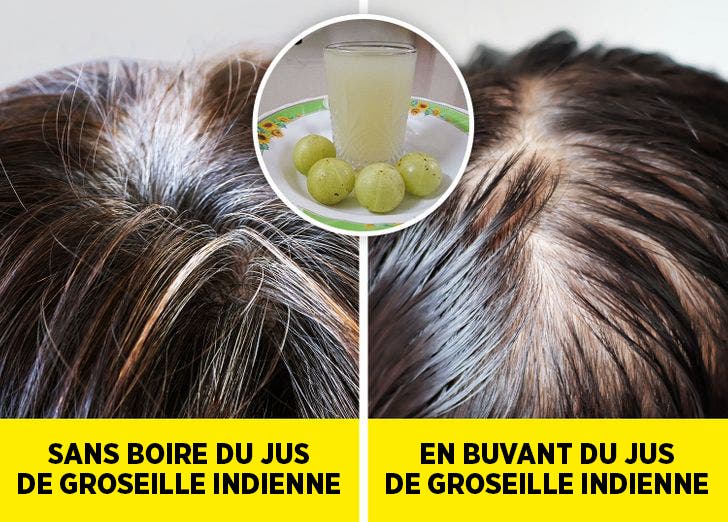 Le jus de groseille booste la pigmentation des cheveux Le jus de groseille booste la pigmentation des cheveux