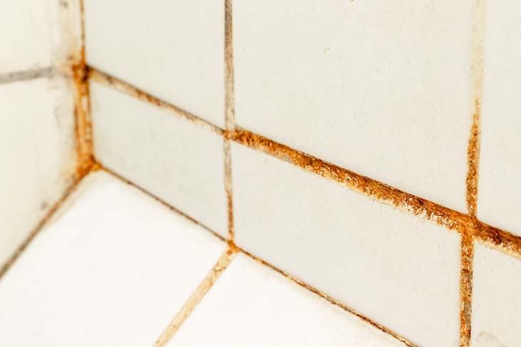 Joints de carrelage tachés et décolorés – source : spm Joints de carrelage tachés et décolorés – source : spm