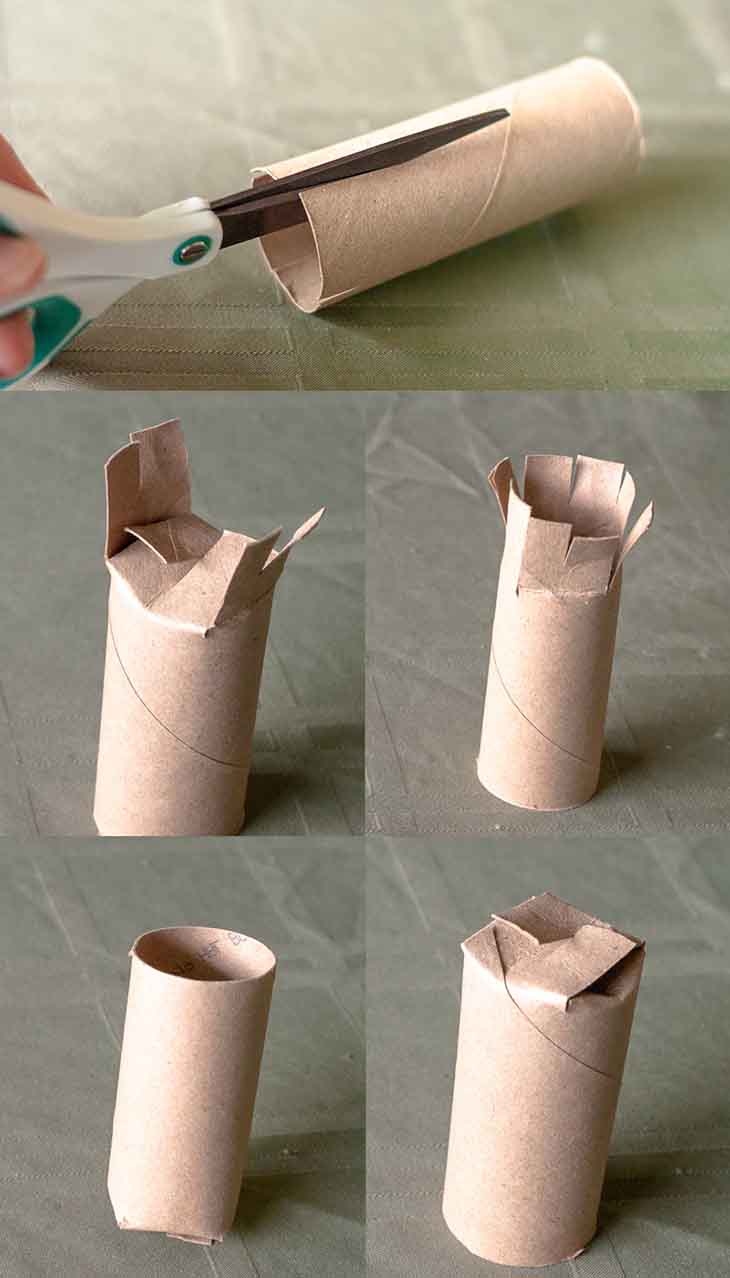 Préparer des pots avec des rouleaux de papier toilette - source : spm Préparer des pots avec des rouleaux de papier toilette - source : spm